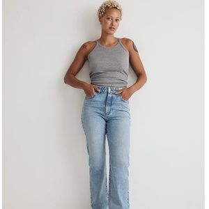 Madewell Curvy '90s Straight Jean in Mercer Wash, size 31